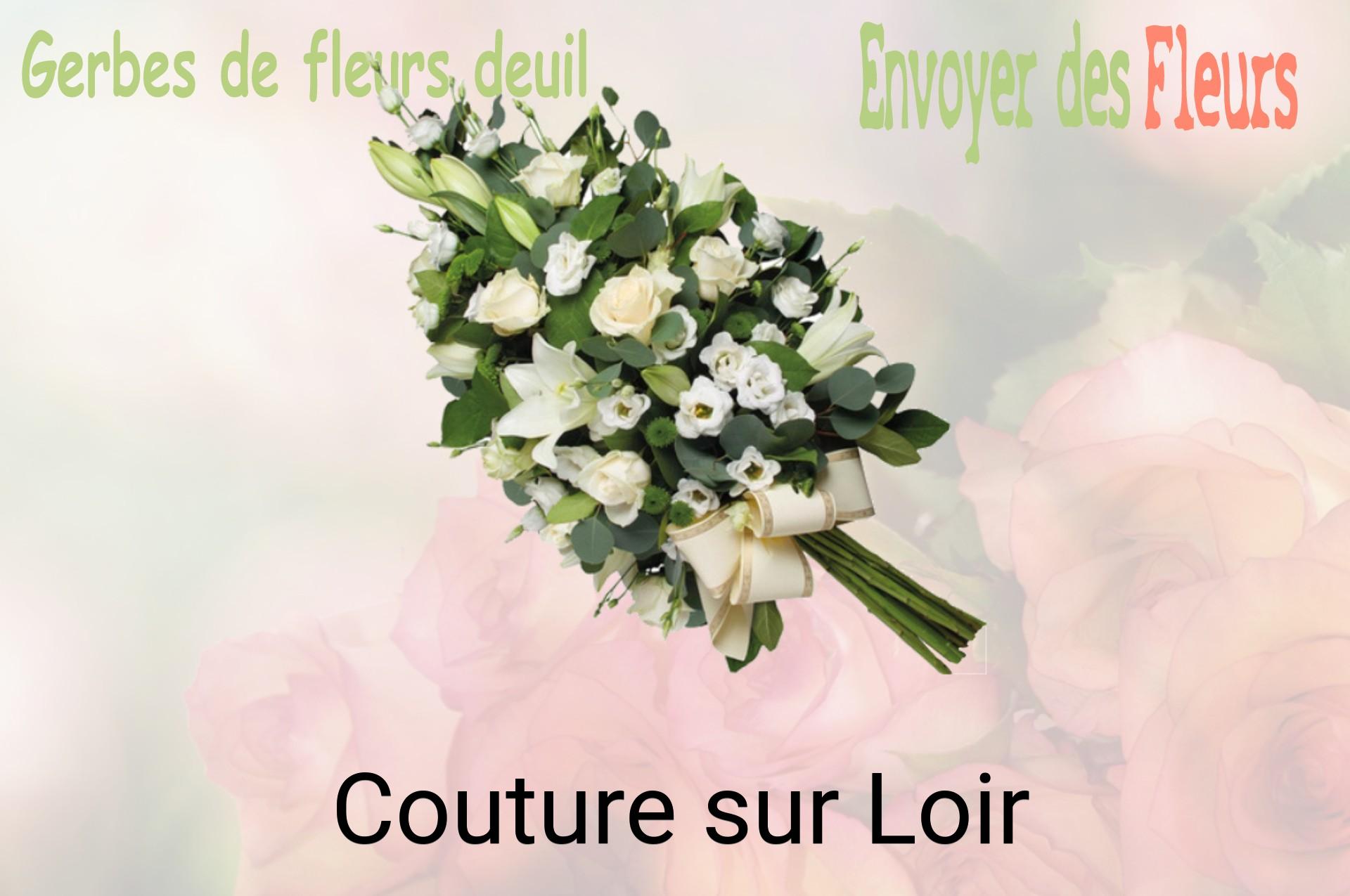 Gerbe de fleurs de deuil livrée à Couture-sur-Loir
